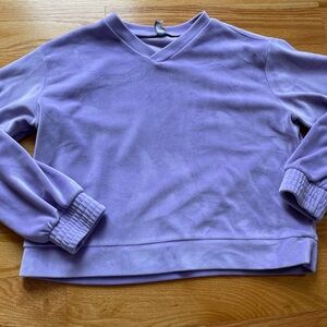 Z by Zella Lavender Comfy CrewneckV-Neck Pullover Sweater Size 14/16
